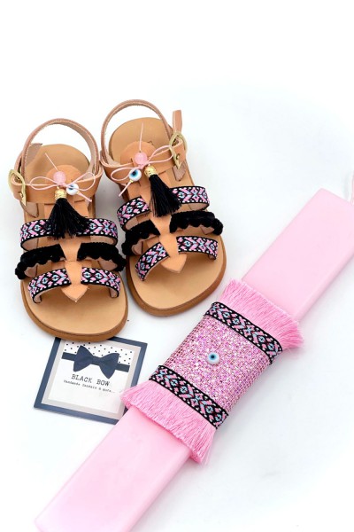 0295A Skylar Παιδικά δερμάτινα ή ανατομικά σανδάλια. (Ερμής)