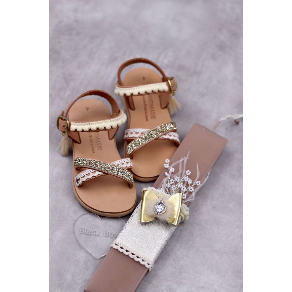 0471B Athena Παιδικά & βρεφικά δερμάτινα σανδάλια. (ΧΧ)