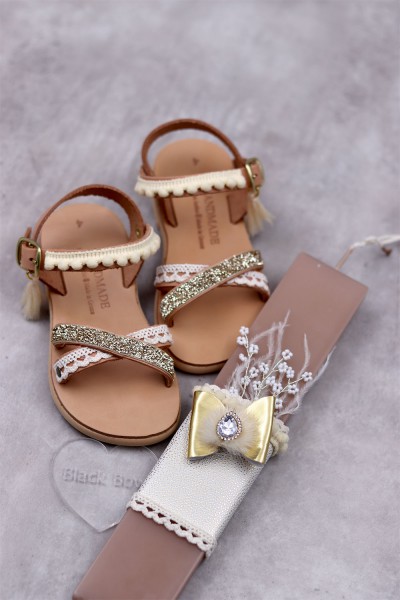 0471B Athena Παιδικά & βρεφικά δερμάτινα σανδάλια. (ΧΧ)