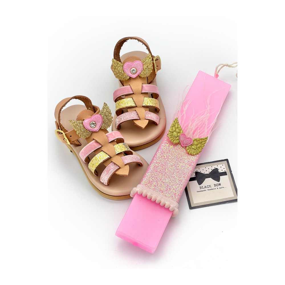 0511A Angelica Παιδικά δερμάτινα ή ανατομικά σανδάλια. (Ερμής)