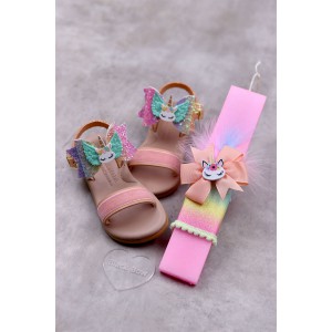 1094 Unicorn Παιδικά & βρεφικά δερμάτινα ή ανατομικά σανδάλια. (ΔΛ)