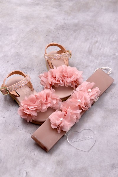 2025A Betty Παιδικά & βρεφικά δερμάτινα ή ανατομικά σανδάλια. (ΔΛ)