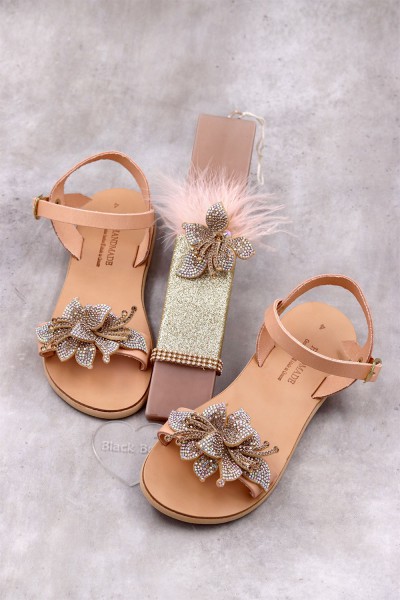 5025 Bloom Παιδικά & βρεφικά δερμάτινα ή ανατομικά σανδάλια. (ΔΛ)