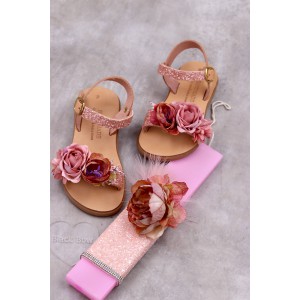 5039 Magnolia Παιδικά & βρεφικά δερμάτινα ή ανατομικά σανδάλια. (ΔΛ)