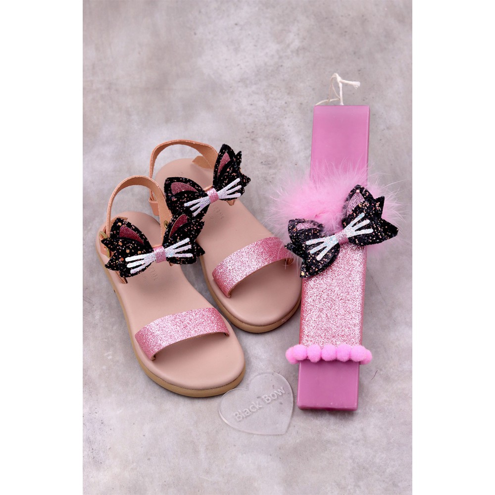 6011 Kitty Παιδικά & βρεφικά δερμάτινα ή ανατομικά σανδάλια. (ΔΛ)