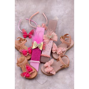 6028 Glitter Butty Παιδικά & βρεφικά δερμάτινα ή ανατομικά σανδάλια. (ΔΛ)