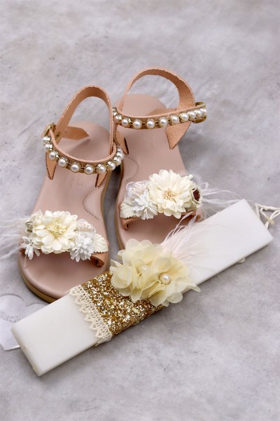 3133 Elle Παιδικά & βρεφικά δερμάτινα ή ανατομικά σανδάλια. (ΔΛ)