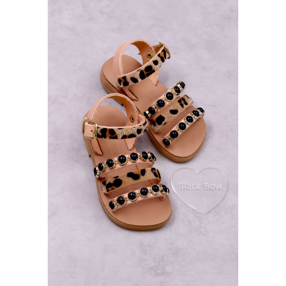 7051A Pony Skin Παιδικά & βρεφικά δερμάτινα ή ανατομικά σανδάλια. (ΕΡΜΗΣ)