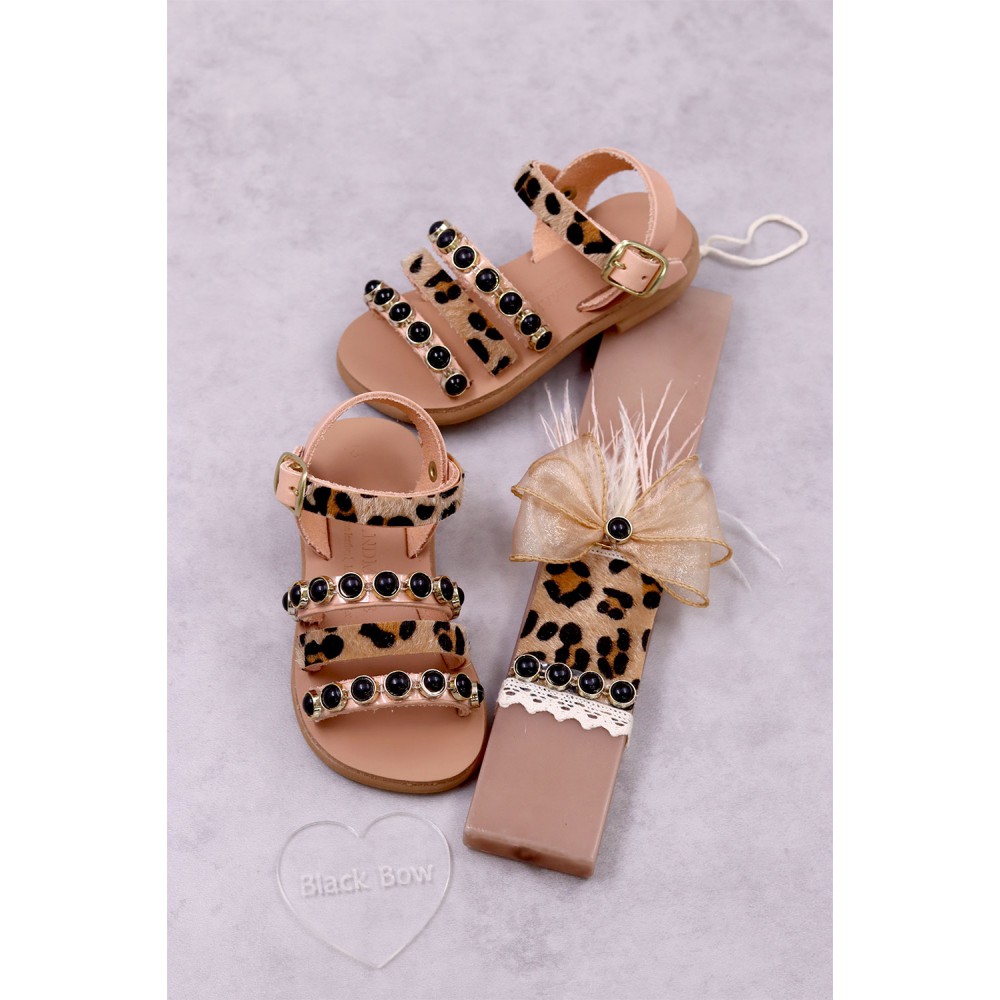 7051A Pony Skin Παιδικά & βρεφικά δερμάτινα ή ανατομικά σανδάλια. (ΕΡΜΗΣ)