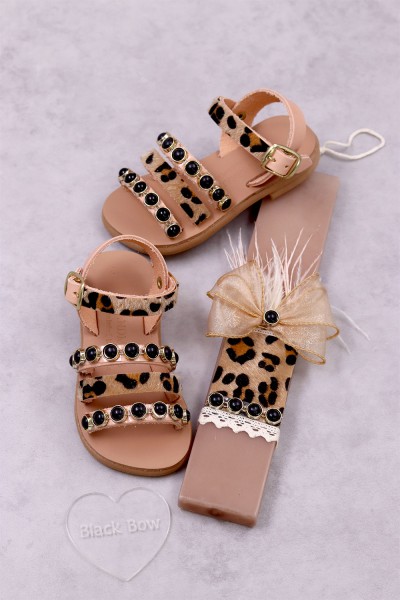 7051A Pony Skin Παιδικά & βρεφικά δερμάτινα ή ανατομικά σανδάλια. (ΕΡΜΗΣ)