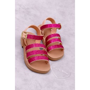 7011B Simple Glitter Παιδικά & βρεφικά δερμάτινα ή ανατομικά σανδάλια. (ΕΡΜΗΣ)