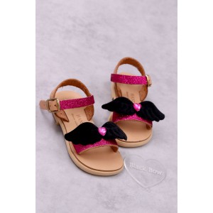 7012 Black Wings Παιδικά & βρεφικά δερμάτινα ή ανατομικά σανδάλια. (ΔΛ)