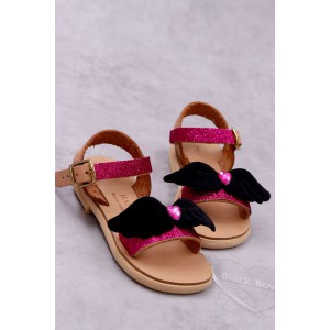 7012 Black Wings Παιδικά & βρεφικά δερμάτινα ή ανατομικά σανδάλια. (ΔΛ)