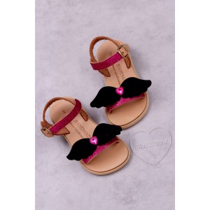 7012 Black Wings Παιδικά & βρεφικά δερμάτινα ή ανατομικά σανδάλια. (ΔΛ)