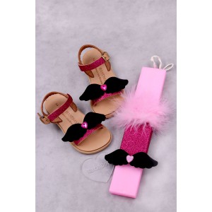 7012 Black Wings Παιδικά & βρεφικά δερμάτινα ή ανατομικά σανδάλια. (ΔΛ)