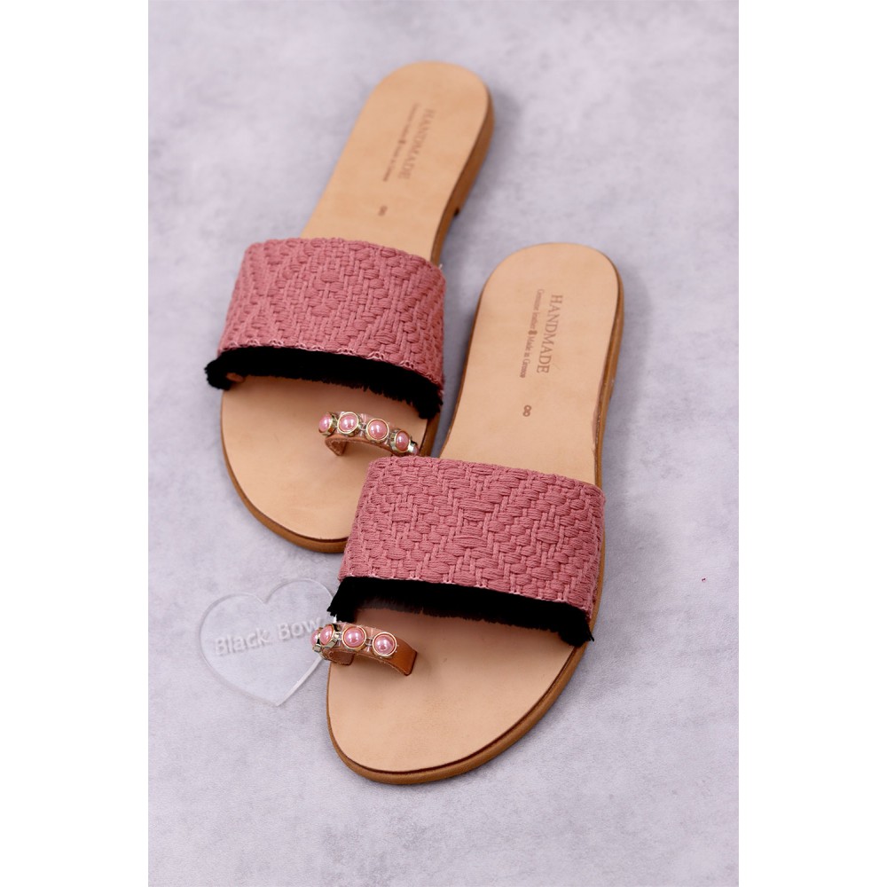 7014 Naelia Γυναικεία δερμάτινα σανδάλια.