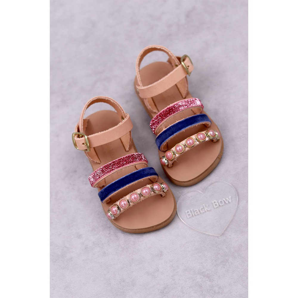 7022 Danielina Παιδικά & βρεφικά δερμάτινα ή ανατομικά σανδάλια. (ΕΡΜΗΣ)