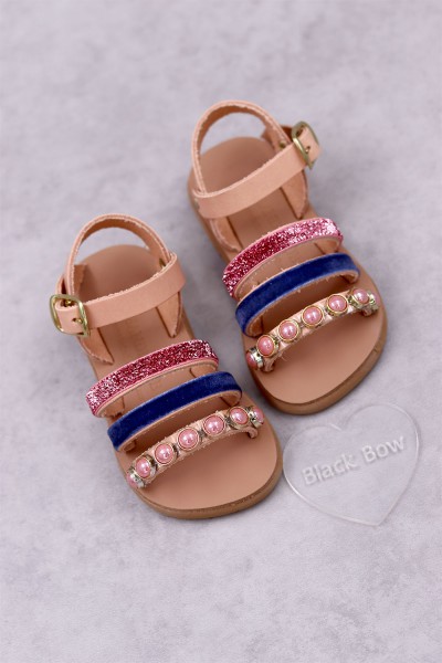 7022 Danielina Παιδικά & βρεφικά δερμάτινα ή ανατομικά σανδάλια. (ΕΡΜΗΣ)