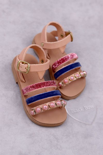 7022 Danielina Παιδικά & βρεφικά δερμάτινα ή ανατομικά σανδάλια. (ΕΡΜΗΣ)