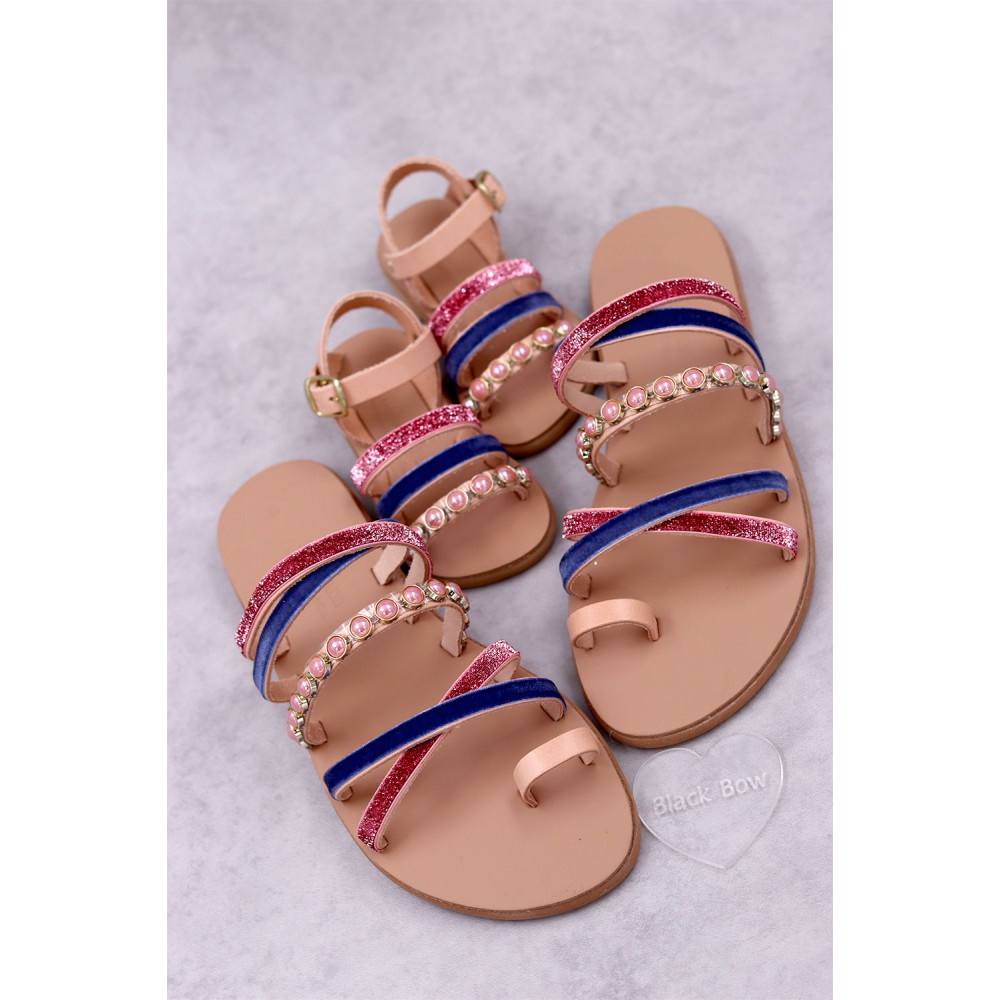 7022 Danielina Παιδικά & βρεφικά δερμάτινα ή ανατομικά σανδάλια. (ΕΡΜΗΣ)