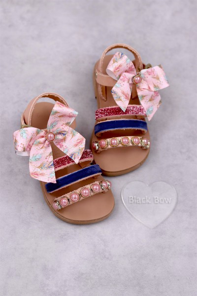 7022B Danielina Παιδικά & βρεφικά δερμάτινα ή ανατομικά σανδάλια. (ΕΡΜΗΣ)