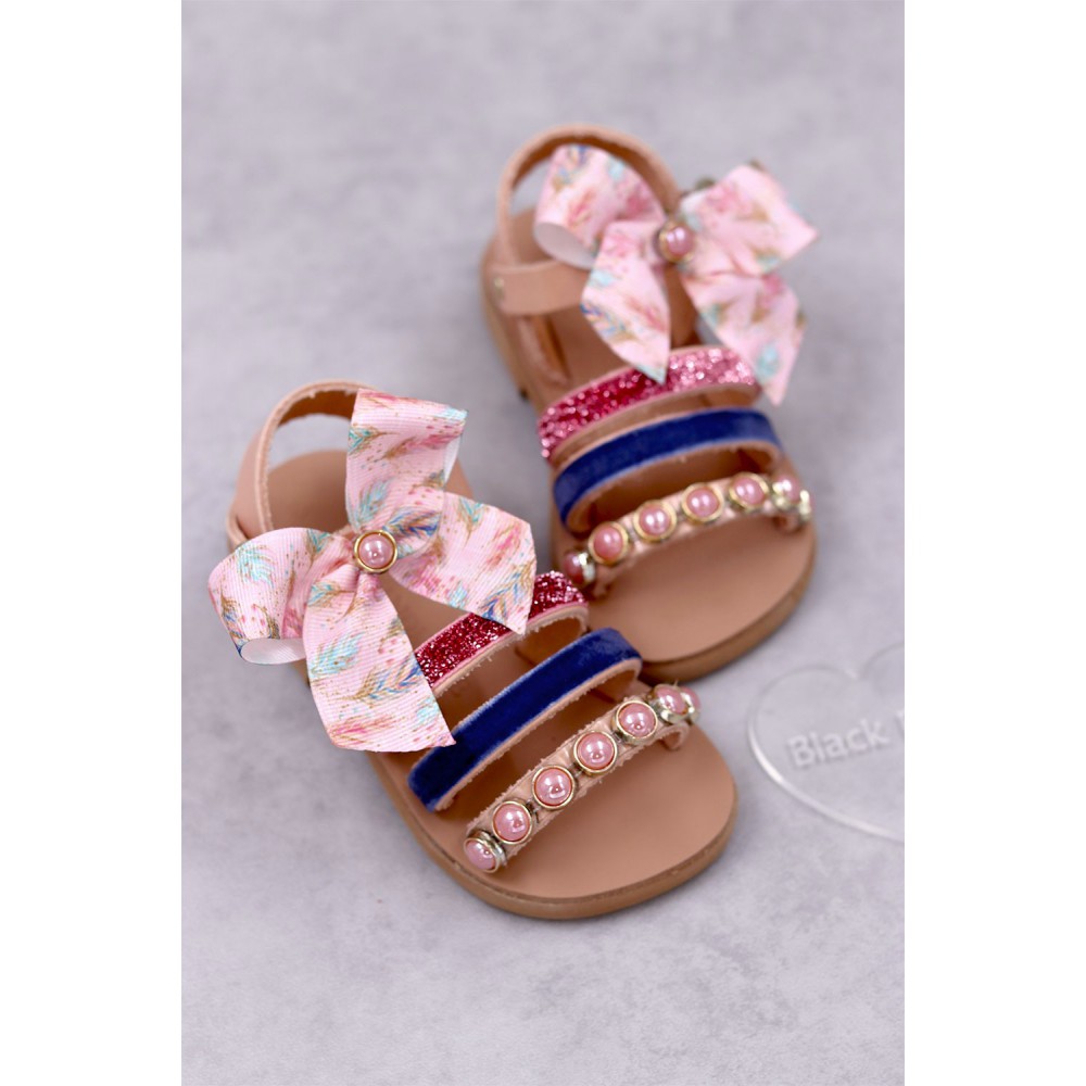 7022B Danielina Παιδικά & βρεφικά δερμάτινα ή ανατομικά σανδάλια. (ΕΡΜΗΣ)