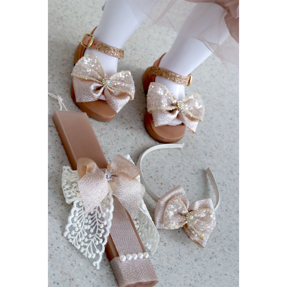 7030 Goldiezzz Παιδικά & βρεφικά δερμάτινα ή ανατομικά σανδάλια. (ΔΛ)