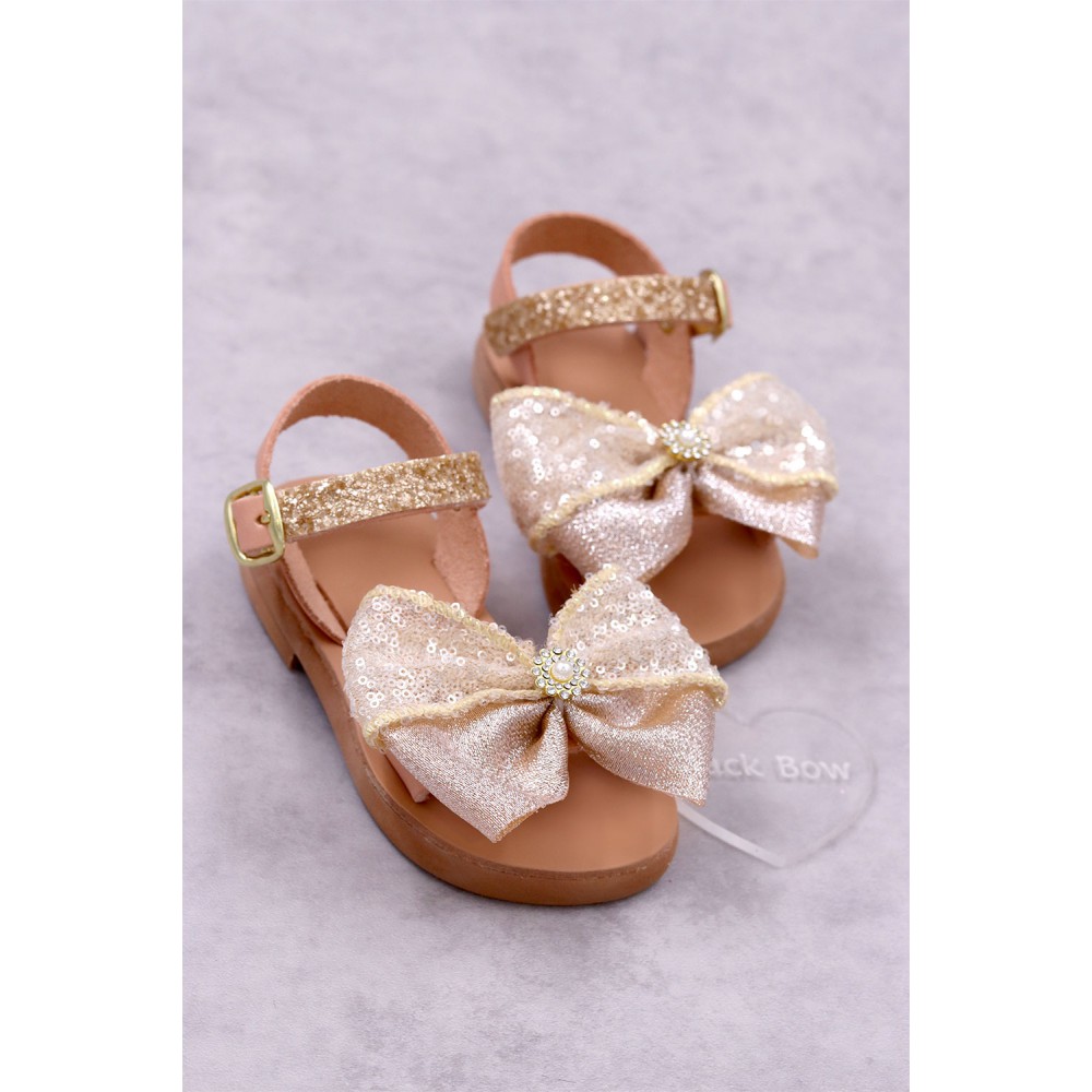 7030 Goldiezzz Παιδικά & βρεφικά δερμάτινα ή ανατομικά σανδάλια. (ΔΛ)