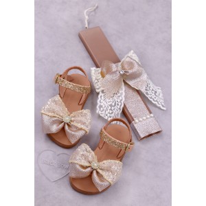 7030 Goldiezzz Παιδικά & βρεφικά δερμάτινα ή ανατομικά σανδάλια. (ΔΛ)