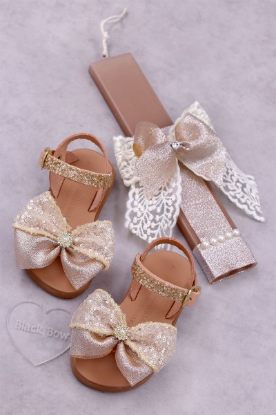 7030 Goldiezzz Παιδικά & βρεφικά δερμάτινα ή ανατομικά σανδάλια. (ΔΛ)