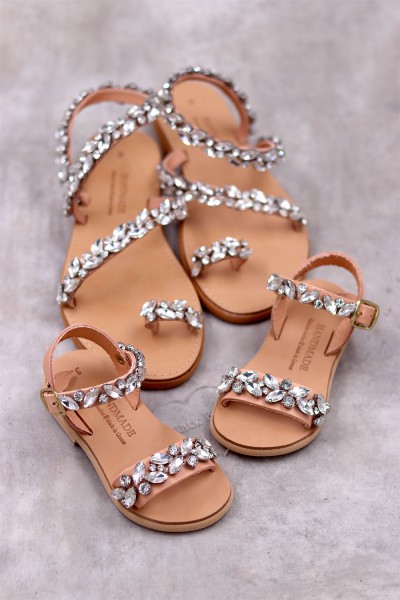 7055 Celebrity Παιδικά & βρεφικά δερμάτινα ή ανατομικά σανδάλια. (ΔΛ)