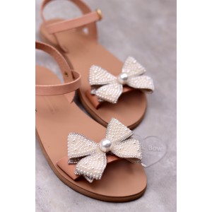 7058-1 Peary Chic Enemis Γυναικεία δερμάτινα σανδάλια. (ΔΛ)