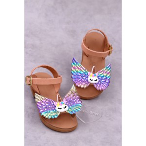 4805 Dark Feather Παιδικά & βρεφικά δερμάτινα ή ανατομικά σανδάλια. (ΔΛ)