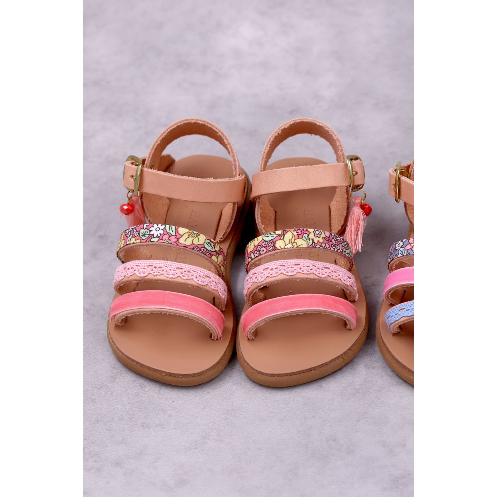 4900A Feliana Παιδικά δερμάτινα ή ανατομικά σανδάλια. (Ερμής K)