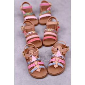 4900 Feliana Παιδικά δερμάτινα ή ανατομικά σανδάλια. (Ερμής )