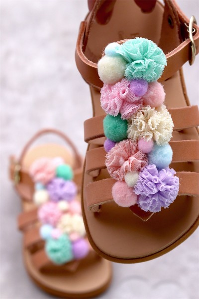 5001B Zella Παιδικά  δερμάτινα ή ανατομικά σανδάλια. (Ερμής)