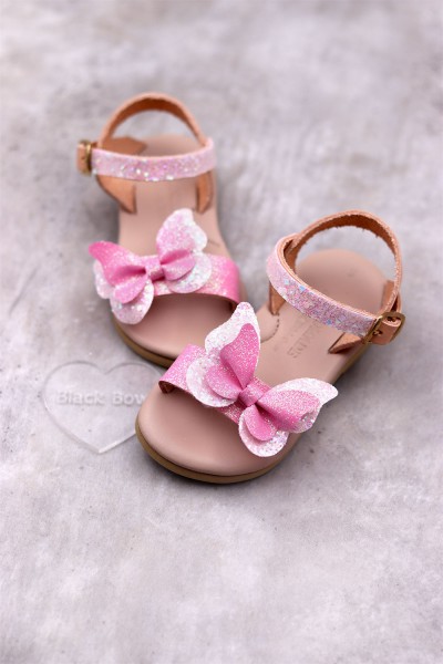 5005 Butterfly Παιδικά & βρεφικά δερμάτινα ή ανατομικά σανδάλια. (ΔΛ)