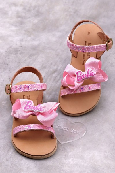 5006A Barbie Παιδικά δερμάτινα σανδάλια. (ZΛ)