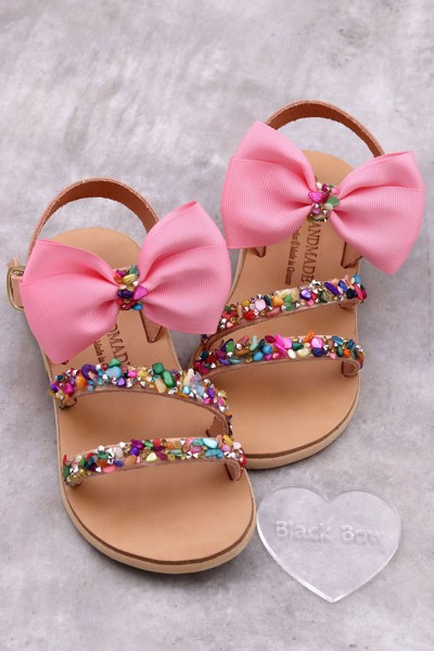 5009A Aurelia Παιδικά δερμάτινα σανδάλια. (ZΛ)