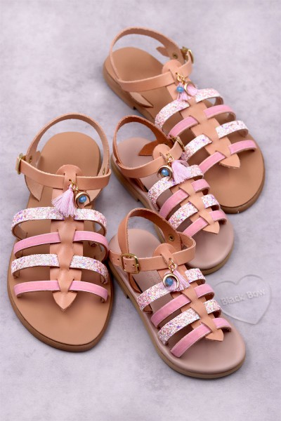 5012 Moon Παιδικά & βρεφικά δερμάτινα ή ανατομικά σανδάλια. (Ερμής)