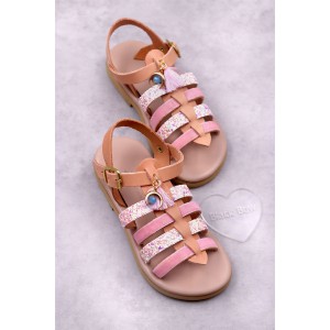 5012 Moon Παιδικά & βρεφικά δερμάτινα ή ανατομικά σανδάλια. (Ερμής)