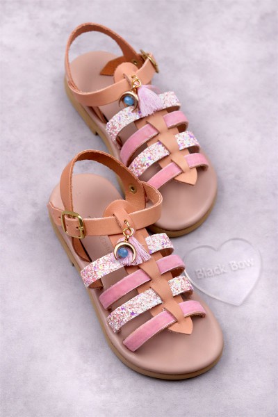 5012 Moon Παιδικά & βρεφικά δερμάτινα ή ανατομικά σανδάλια. (Ερμής)