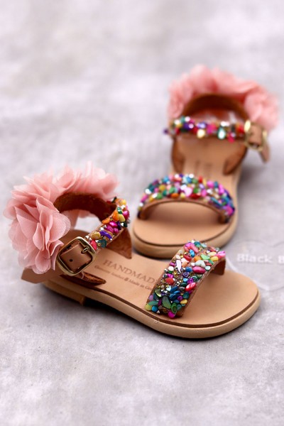 5014 Flowback Παιδικά & βρεφικά δερμάτινα ή ανατομικά σανδάλια. (ΔΛ)