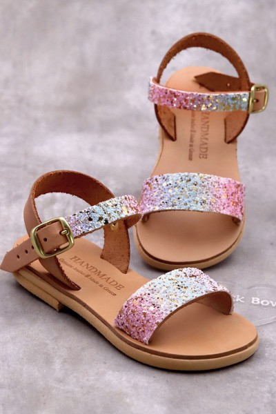 5016Β Fullmoon Παιδικά δερμάτινα σανδάλια. (ΔΛ)