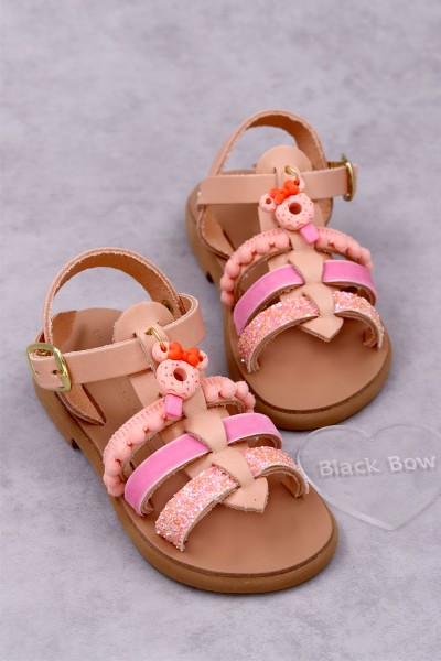 5019 Donutela Παιδικά δερμάτινα ή ανατομικά σανδάλια. (Ερμής)