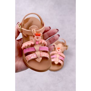 5019 Donutela Παιδικά δερμάτινα ή ανατομικά σανδάλια. (Ερμής)