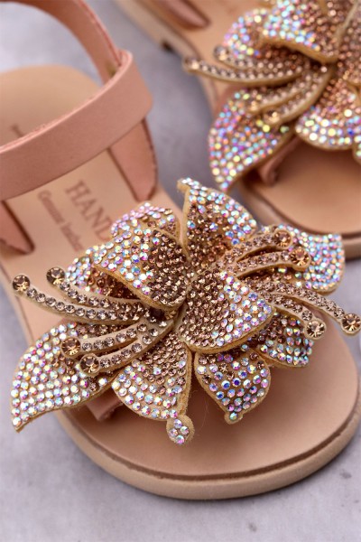 5025-4 Bloom Γυναικεία δερμάτινα ή ανατομικά σανδάλια. (Ταφ)