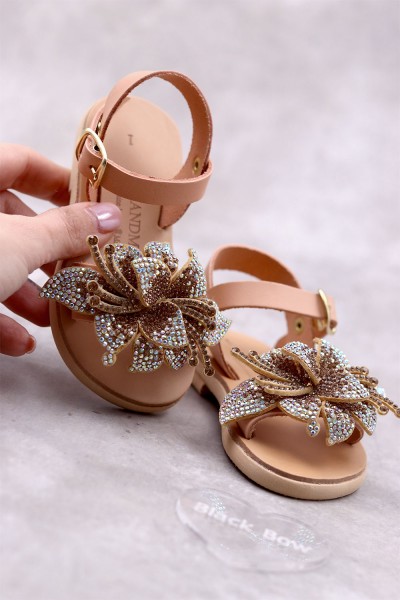 5025 Bloom Παιδικά & βρεφικά δερμάτινα ή ανατομικά σανδάλια. (ΔΛ)