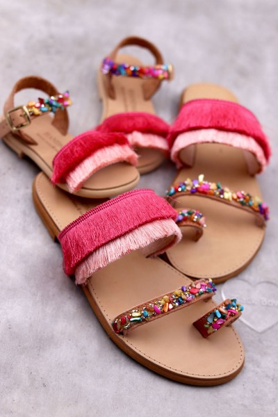 5026-1 Tasler Γυναικεία δερμάτινα ή ανατομικά σανδάλια. (Αναστ)