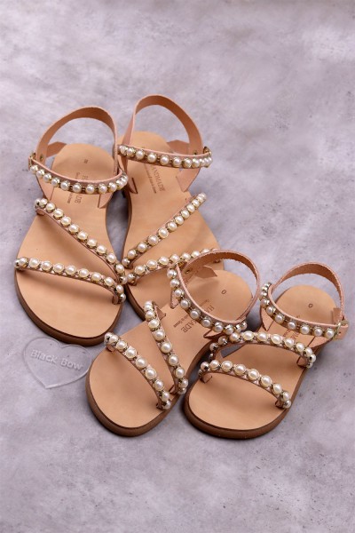 5027-2 Lovie Γυναικεία δερμάτινα σανδάλια. (ZΛ)